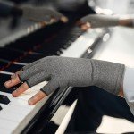 Duerer Arthritis Compression Fingerless Gloves - Gray