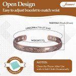Women's Copper Magnetic Bracelet and Ring Set