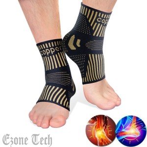 Copper Compression Ankle Sleeve for Pain Relief