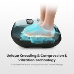 Snailax Heated Shiatsu Foot Massager for Relief