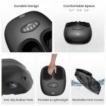 Snailax Heated Shiatsu Foot Massager for Relief