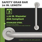 24-Inch Stainless Steel Grab Bar for Bathrooms