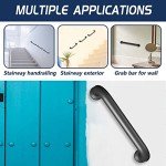 Sturdy 12” Hand Railing for Indoor/Outdoor Safety