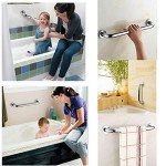 16" Chrome Shower Grab Bar - 2 Pack