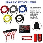 15-Piece Resistance Bands Set for Arthritis Relief