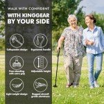 KINGGEAR F1 Lightweight Walking Cane for Seniors
