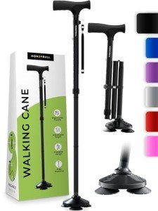 HONEYBULL Adjustable Foldable Walking Cane for All