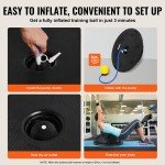 VEVOR 23" Balance Ball with Resistance Bands