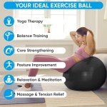 APEXUP Anti-Slip Yoga and Pilates Exercise Ball