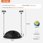 VEVOR 23" Balance Ball with Resistance Bands