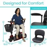 Vive Folding 3-Wheel Electric Mobility Scooter