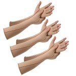 3 Pairs Fingerless Compression Gloves for Arthritis