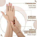 3 Pairs Fingerless Compression Gloves for Arthritis