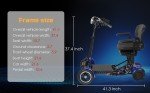 Foldable 4-Wheel Scooter for Arthritis Relief