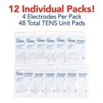 48-Pack TENS Unit Electrode Pads - Premium Quality