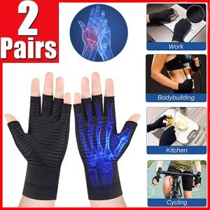 Copper Compression Arthritis Gloves for Pain Relief