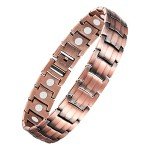 Men's Adjustable Copper Magnetic Bracelet for Arthritis Relief