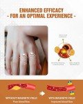 Adjustable Copper Magnetic Heart Ring for Women