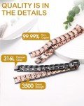 Men's Adjustable Copper Magnetic Bracelet for Arthritis Relief
