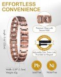 Men's Adjustable Copper Magnetic Bracelet for Arthritis Relief