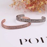 Magnetic Copper Bracelets for Arthritis Relief - 2 Pack