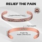 Magnetic Copper Bracelets for Arthritis Relief - 2 Pack