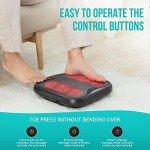 Snailax Heated Shiatsu Foot and Back Massager