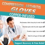 Copper Compression Arthritis Gloves for Pain Relief