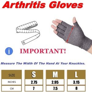 Copper Compression Gloves for Arthritis Pain Relief
