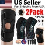 Open Patella Hinged Knee Brace with Compression Support