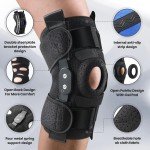 Open Patella Hinged Knee Brace with Compression Support