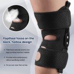Open Patella Hinged Knee Brace with Compression Support
