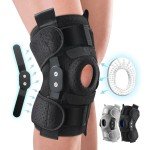 Open Patella Hinged Knee Brace with Compression Support