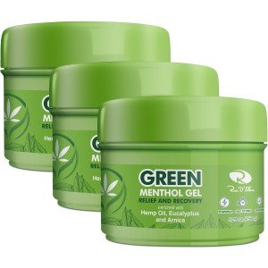 3-Pack Green Pain Relief Gel with Eucalyptus