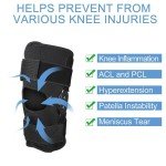 Open Patella Hinged Knee Brace with Compression Support