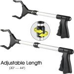 2-Pack 44" Adjustable Reaching Tool with Claw