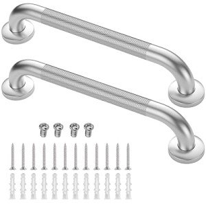 2 Pack Anti-Slip Grab Bars for Showers & Baths