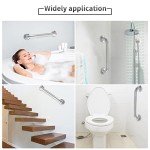 2 Pack Anti-Slip Grab Bars for Showers & Baths