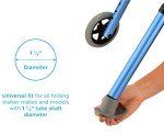 NOVA Walker Glide Skis - Universal Fit, Gray