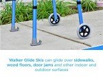 NOVA Walker Glide Skis - Universal Fit, Gray