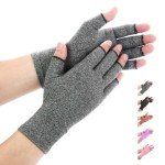 Duerer Arthritis Compression Fingerless Gloves - Gray