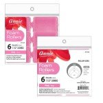 Annie Foam Cushion Rollers, 1.5 Inch, Pink, 6 Pack