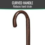 Lightweight Walnut Wooden Cane for Easy Walking