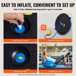 VEVOR Balance Stability Ball with Resistance Band