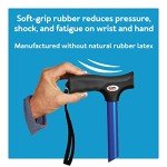 Adjustable Soft Grip Cane with Wrist Strap - Blue