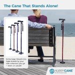 HurryCane Folding Walking Cane - Pathfinder Purple
