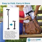 HurryCane Folding Walking Cane - Pathfinder Purple