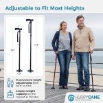 HurryCane Folding Walking Cane - Pathfinder Purple
