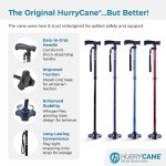 HurryCane Folding Walking Cane - Pathfinder Purple