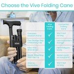 Vive Adjustable Lightweight Foldable Walking Cane